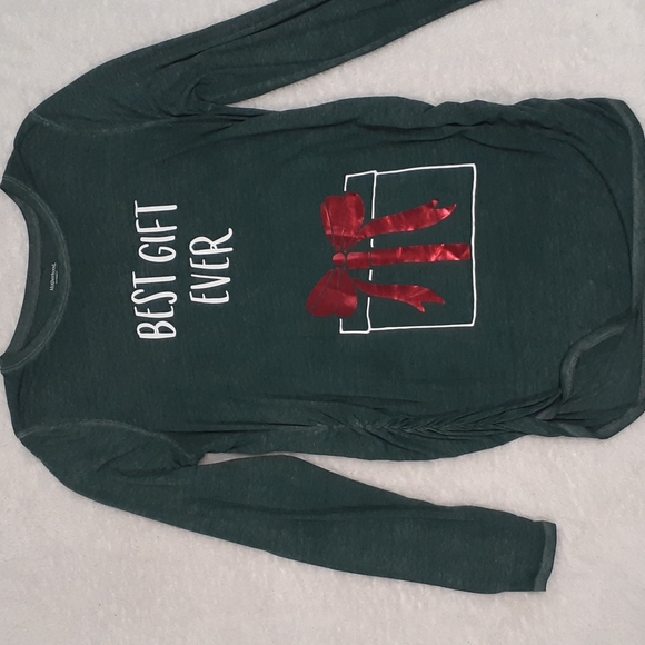 Motherhood Maternity Womens Green Long Sleeved Christmas Holiday Top Size XL - Picture 4 of 11